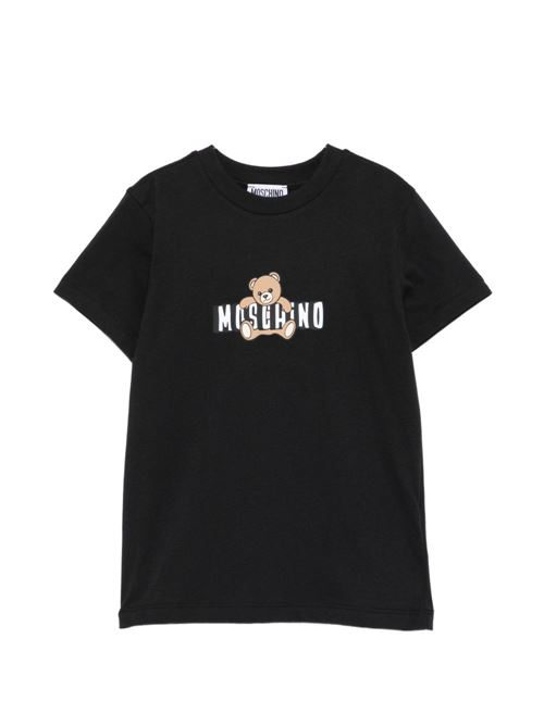 T-shirt unisex Moschino Kid Teen nera MOSCHINO KID-TEEN | HZM058LAA0360100